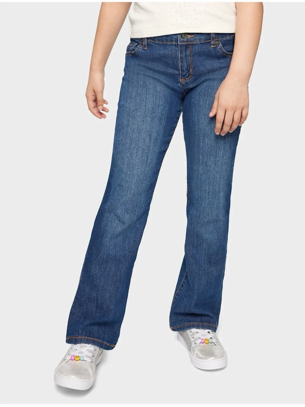 🆕 Girls Childrens Place Bootcut Blue Jeans Size 20+ Denim Pants Everyday